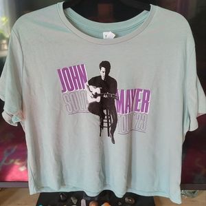 John Mayer Solo Tour 2023 Merch T-Shirt Crop Top